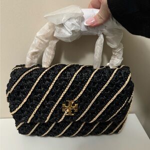 TORY BURCH - Kira Crochet small convertible shoulder bag - Brand new